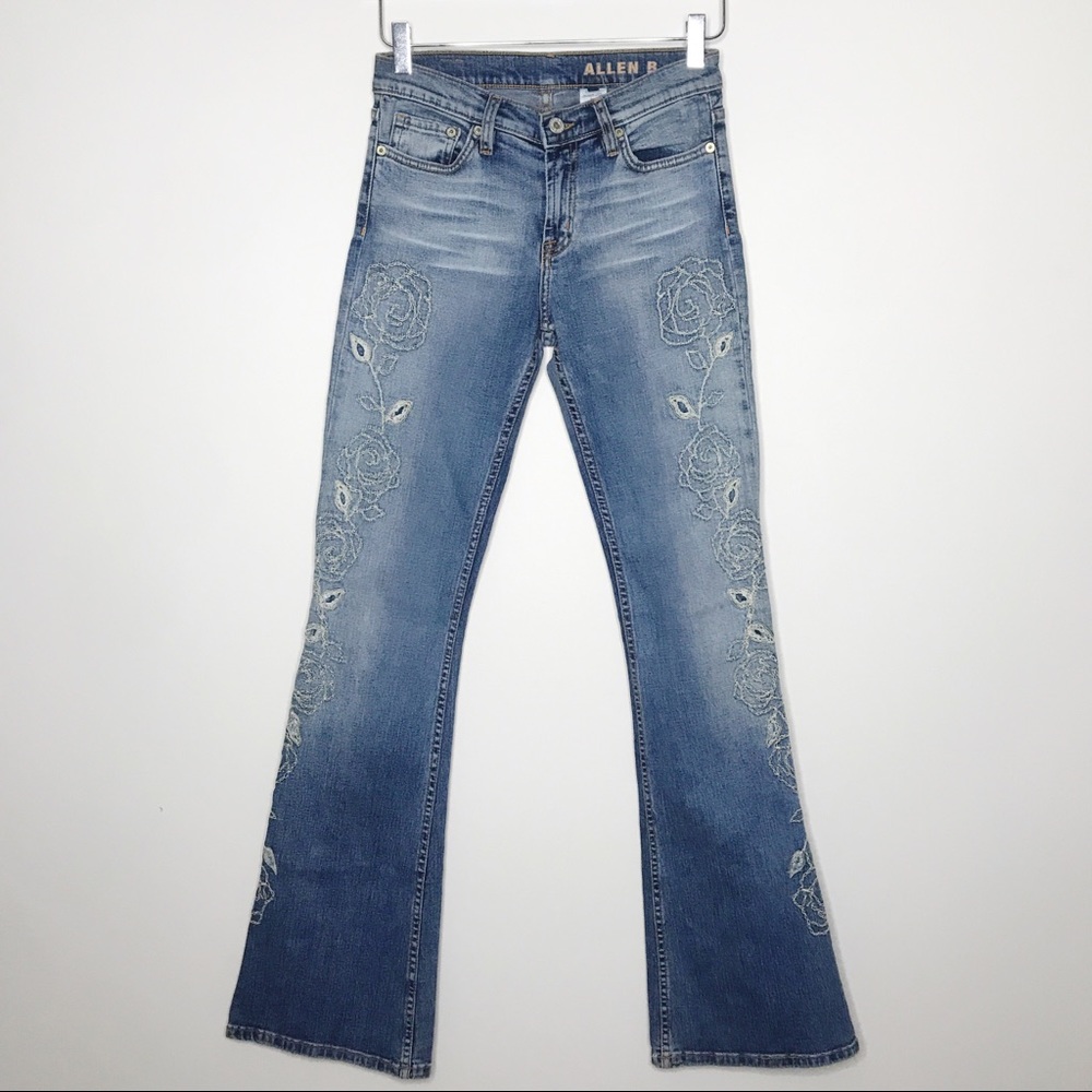 COPY - Allen B Schwartz Flower Embroidered Flare …